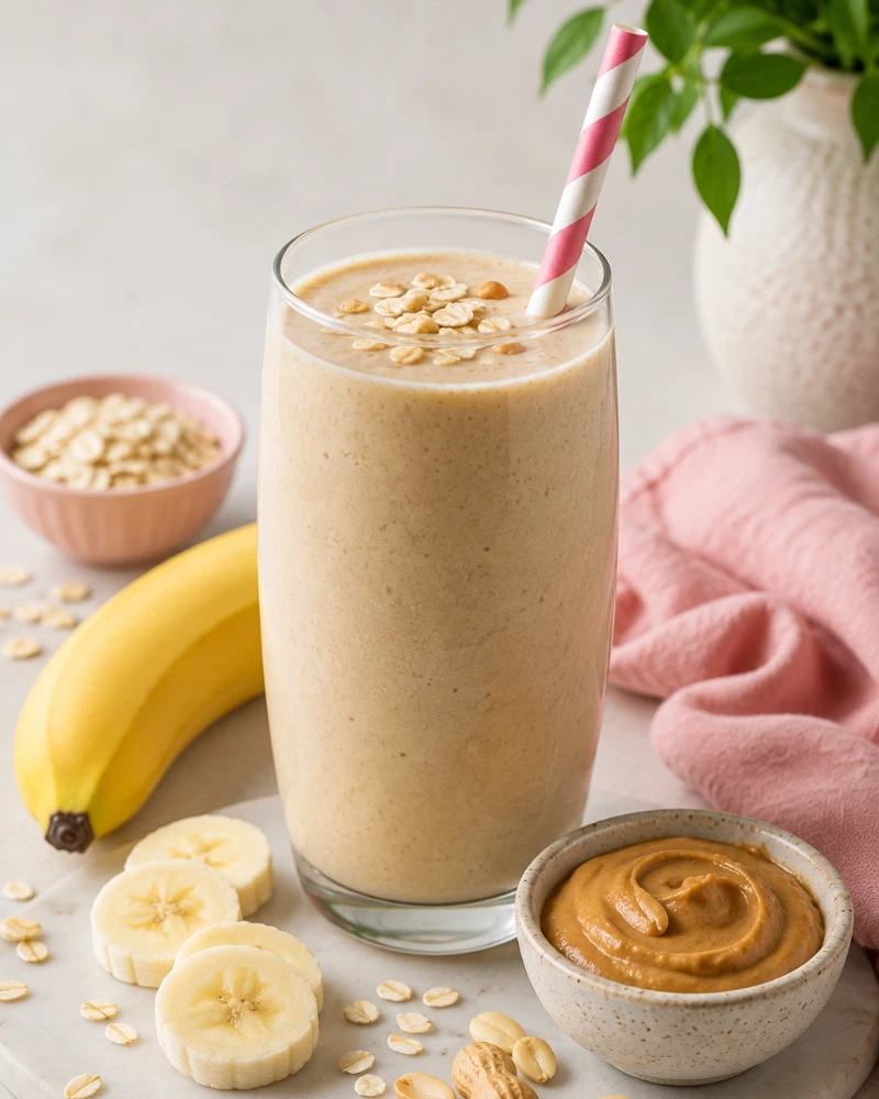 Banana Peanut Butter Energy Smoothie