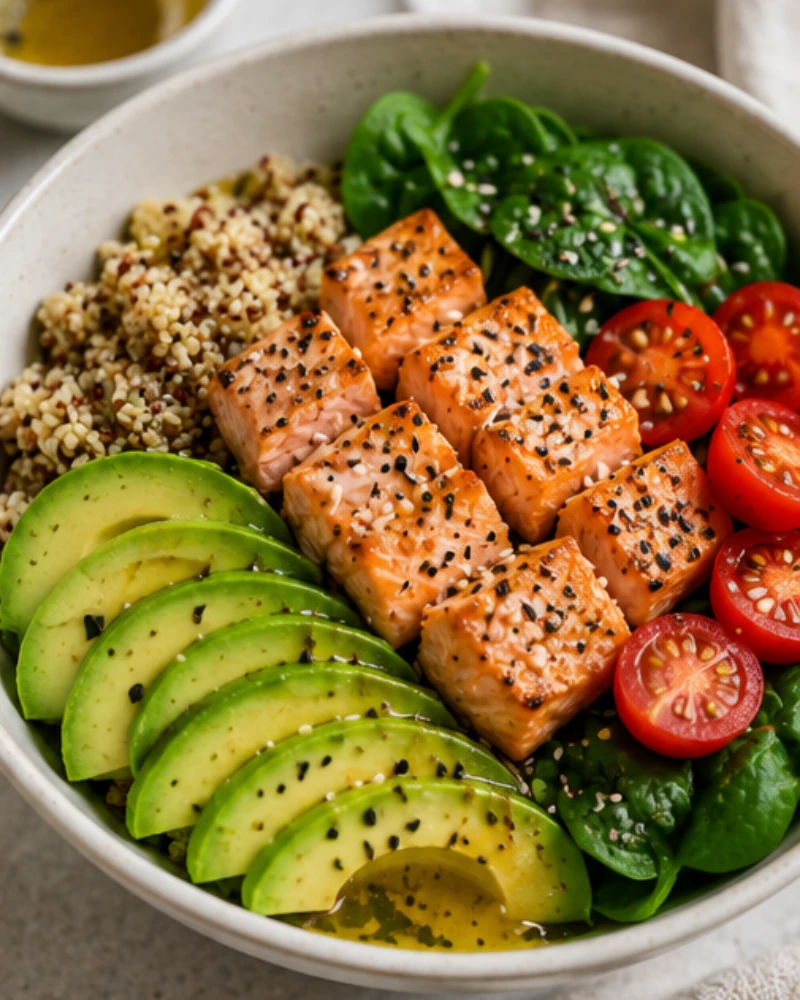 Salmon Avocado Energy Bowl