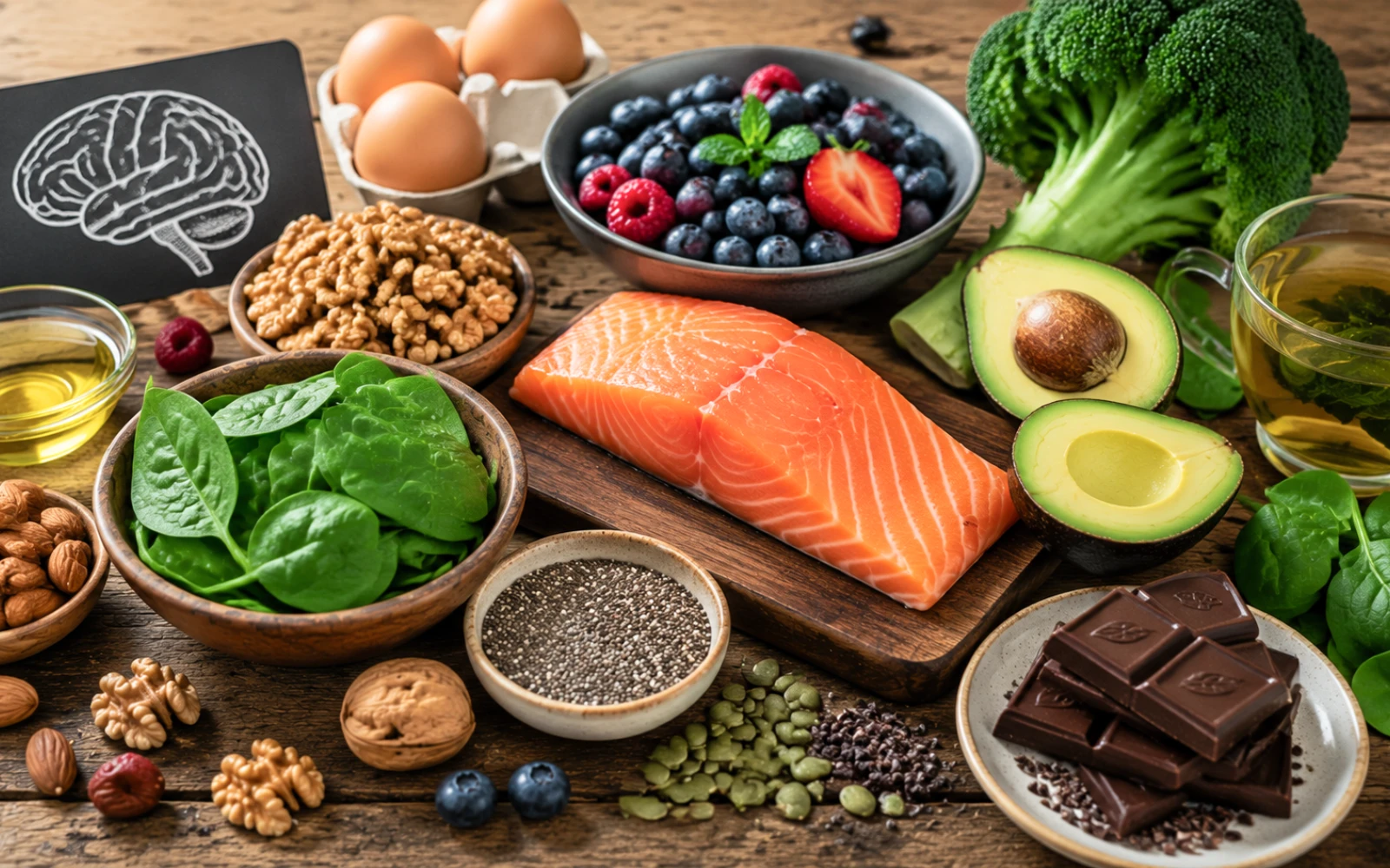 Best Foods for Brain Health, Focus and Productivity | Nutrition Tips for Better Memory