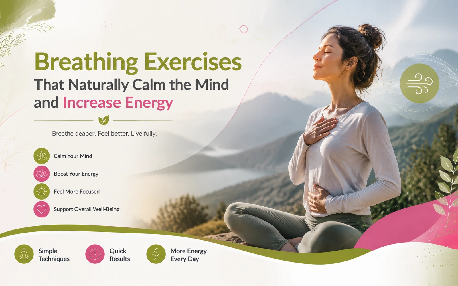 Breathing Exercises That Naturally Calm the Mind and Increase Energy